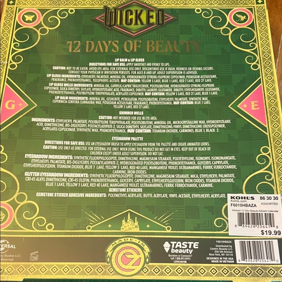 Wicked 12 Days of Beauty Set - Picture 3 of 3